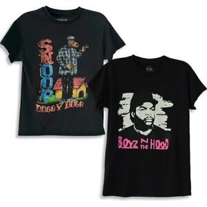 Bundle of Men's Snoop Dogg and Ice Cube Boyz N The Hood Tees